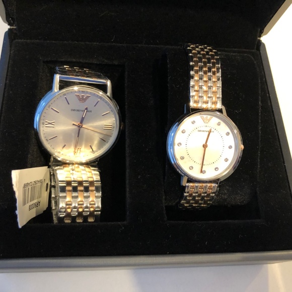 NWT His and Hers Emporio Armani watch set - Picture 3 of 15